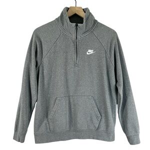 Nike Men’s Sportswear Club Fleece Half-zip Sweatshirt in Gray Size Medium